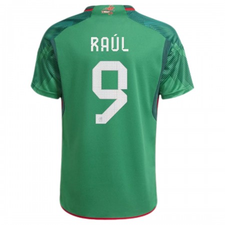 Mexiko Raul 9 Matchtröjor Hemma Fotbollströja VM 2022